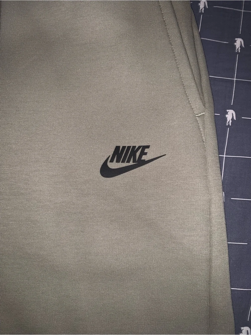Nike Sportswear Tech Fleece Shorts Light Army Black FB8171-320 Size: Small